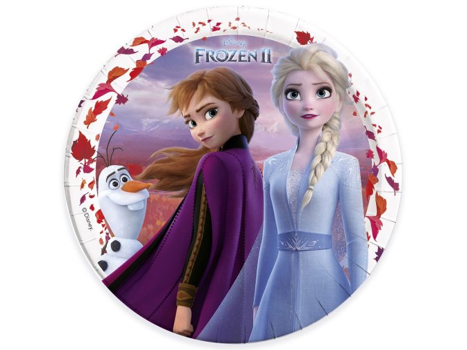 talerzyki papierowe frozen 2 23 cm 8 szt