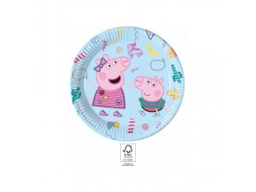 Talíře papírové velké PEPPA PIG 8ks