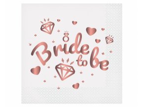 Ubrousky papírové BRIDE TO BE