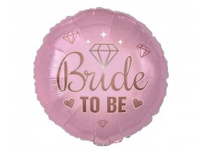 Balonek foliový BRIDE TO BE růžový