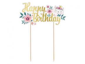 Zápich do dortu Happy Birthday
