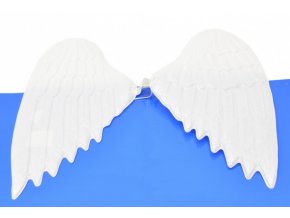 Andělská křídla bílá plastová 36cm