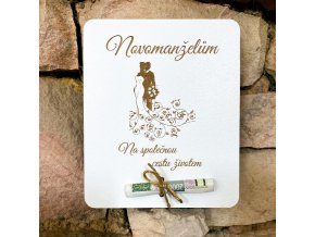 drevena cedulka 14x165cm na penize novomanzelum 1655298652