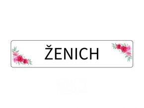 8254 1 svatebni cedulka spz zenich s ruzemi spz na svatebni auto