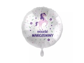 Balonek foliový VESELÉ NAROZENINY