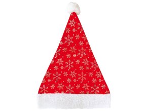 SANTA čepice s vločkami