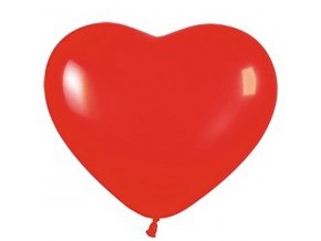 Balonek latexovy srdce cervene 40cm 71CR17