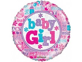 19545 18 F BABY GIRL HOLOGRAPHIC