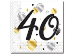 MILESTONE NAPKIN 40