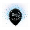 Balónky BOY OR GIRL s modrými konfetami 4ks