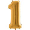Balon foliove cislo zlate 1 71WGOLD1