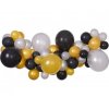 Girlanda balonowa DIY Srebrno zloto czarna, 65 szt. 31379