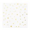 WHITE NAPKIN GOLD STARS 720x