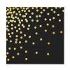 BLACK NAPKIN GOLD DOTS 720x