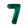 Balon foliový číslice 7 zelená 85cm