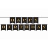 Girlanda HAPPY BIRTHDAY černo-zlatá 250cm