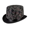 halloweensky klobouk s lebkami