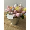 Velikonoční dekorace pastelová s růží