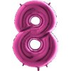 Balon foliove cislo ruzove 8 71WPINK8