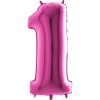 Balon foliove cislo ruzove 1 71WPINK1