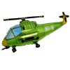 Balon foliovy Helikoptera zelena 12901667ZELE