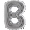 Balonek stribrny pismeno B 71WSILVERB