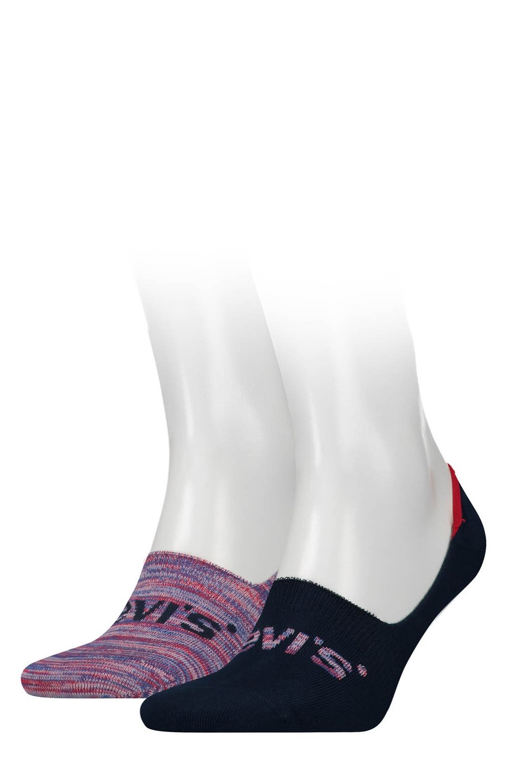 Pánske ponožky LEVI'S® 2 Pack / 37159-0011 red/grey/blue