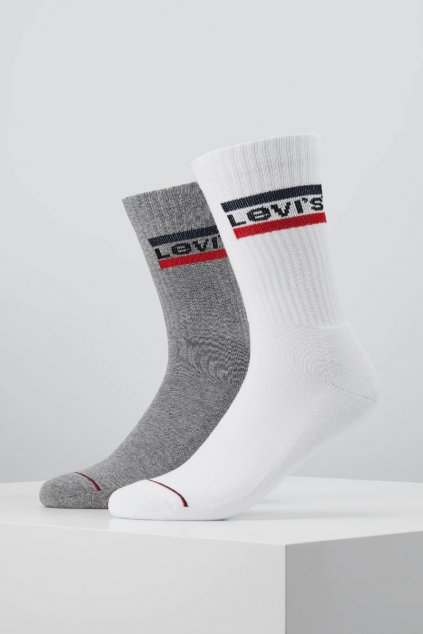 Ponožky LEVI'S® 2 Pack 37483-0151 white/grey