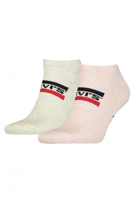 Ponožky LEVI'S® 2 Pack 37157-0565 white/pink