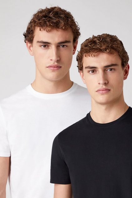 Pánske tričká WRANGLER TWO Pack Tee W7BADH100