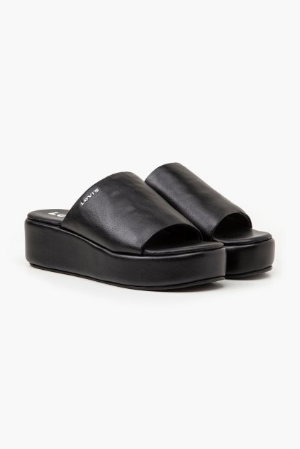Dámske šlapky LEVI'S® CHARLOTTE FULL BLACK D7523-0001