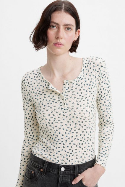 Dámske tričko LEVI'S® Dry Goods Henley Top A5910-0002