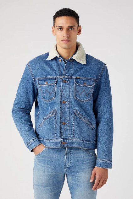 Pánska džínsová bunda Wrangler® ICONS Sherpa 112341083