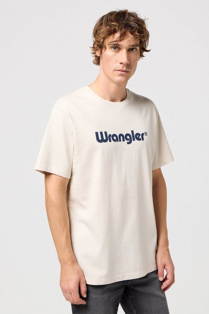Pánske tričko Wrangler® FRAME LOGO TEE IN WHITE 112350523