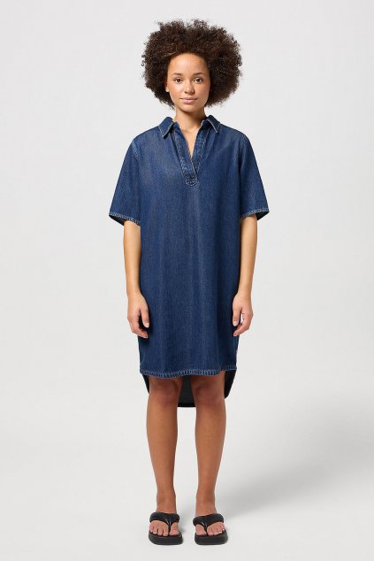 Dámske rifľové šaty WRANGLER DENIM SHIRT DRESS IN FAMOUS 112350341