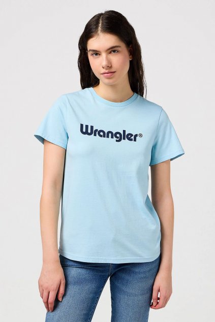 Dámske tričko Wrangler® Round Tee in Dream Blue 112350306