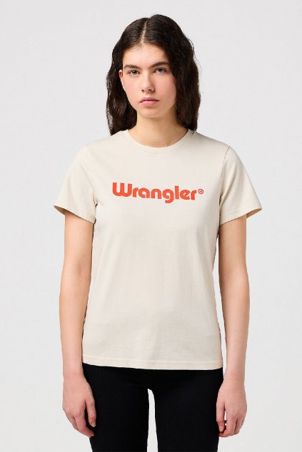 Dámske tričko Wrangler® Round Tee in VINTAGE WHITE 112350305