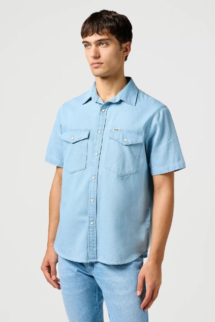 wrangler short sleeve western sh