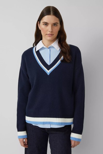 Dámsky pulóver s hlbokým výstrihom s.Oliver 2167981 5959