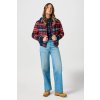 Dámska bunda WRANGLER Aviator Jacket in Red Tartan 112356508