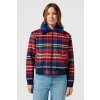 Dámska bunda WRANGLER Aviator Jacket in Red Tartan 112356508