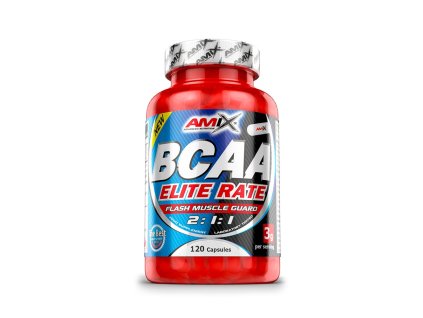 Amix BCAA ELITE RATE 120 kapslí  + ZDARMA tester produktu (protein, nakopávač, tyčinka)