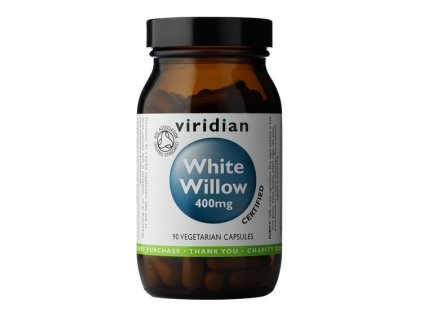 Viridian White Willow Bark 400mg 90 kapslí Organic