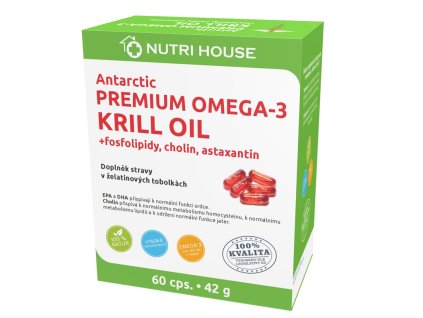 NutriHouse Antarctic PREMIUM OMEGA-3 KRILL OIL 60 kapslí