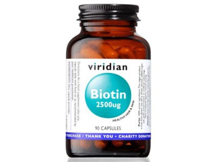 Viridian Biotin 2500ug 90 kapslí