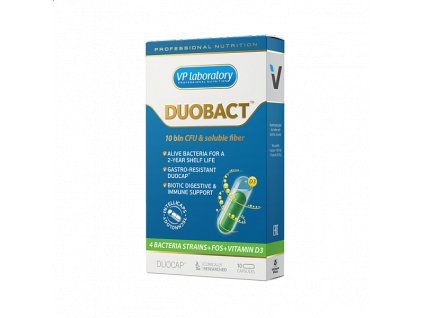 VPLab Duobact biotic digestive immune support 10 capsules, 4 kmeny aktivních bakterií s vitaminem D3 a vlákninou