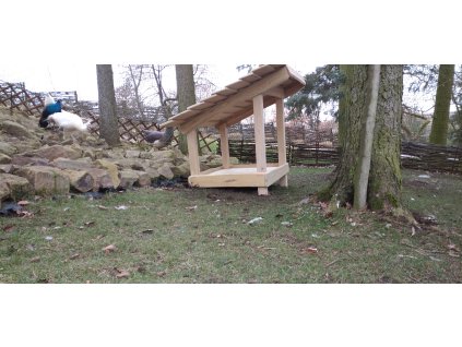 Akátové krmítko VZA PRO SLEPICE - ručně vyrobené - CH01