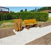 Akátová lavice VZA - SRUBOVÁ - ručně vyrobená - L02