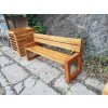 Akátová lavice VZA - PARKOVÁ - ručně vyrobená - L04