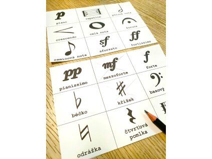 Bingo - Hudební symboly